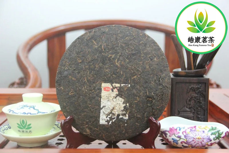 Bao Shi Hong с логотипом под чайными листьями